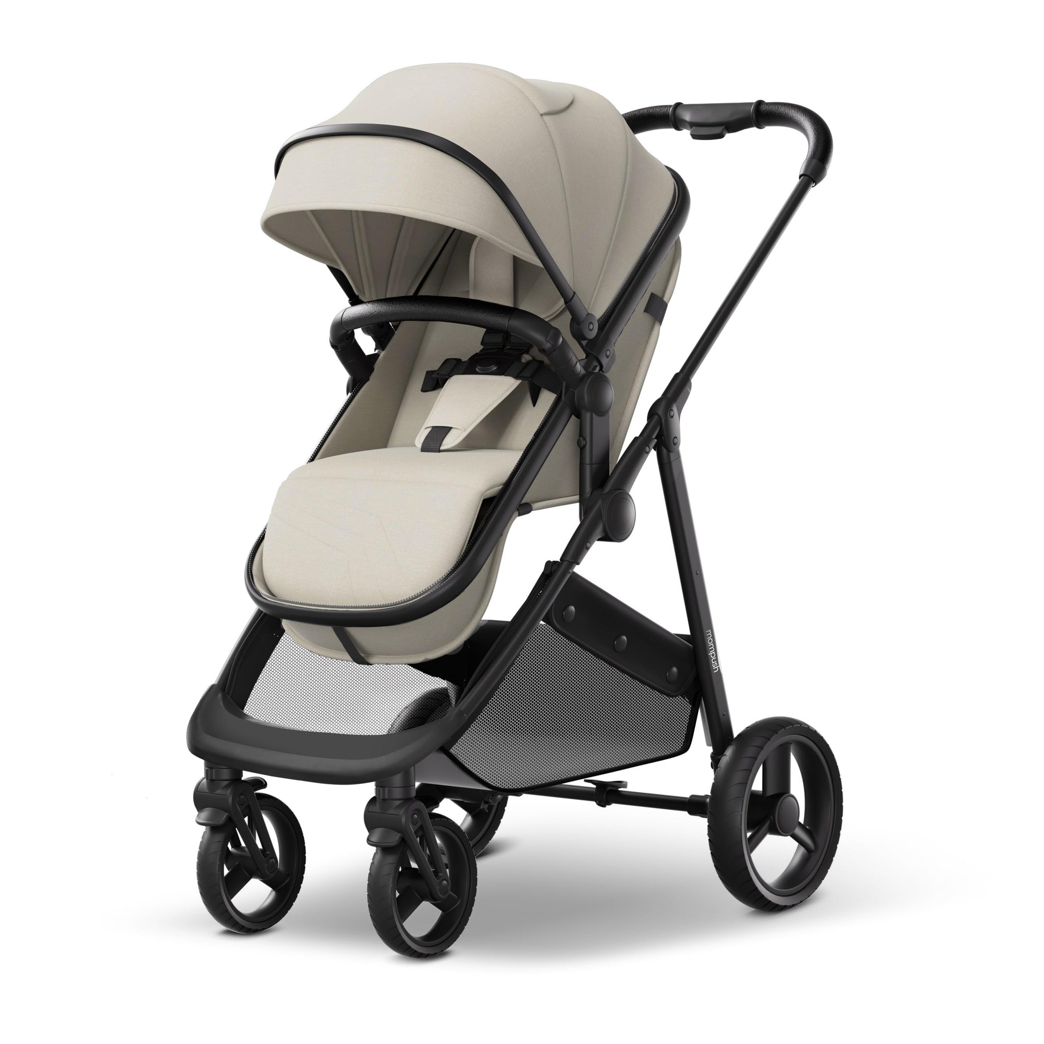 mompush car seat and stroller Mompush Wiz 2-in-1 Convertible Baby Stroller with Bassinet Mode