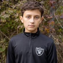 Load image into Gallery viewer, Ultra Game NFL Official Youth Super Soft Quarter Zip Long Sleeve T-Shirt, Kansas City Chiefs, Team Color, 10-12
