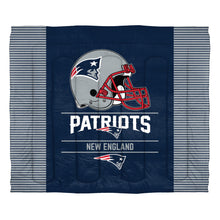 Load image into Gallery viewer, Northwest NFL New England Patriots Comforter and Sham Set, Full/Queen, Draft
