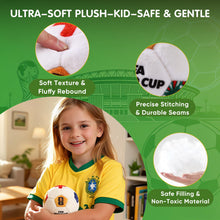 Load image into Gallery viewer, MESUCA FIFA World Cup 2026 Soccer Ball Plush Toy, 4.72" Mini Soccer Ball for Bag Charms, Kids Gift, World Cup 2026 Merchandise Fan Accessory
