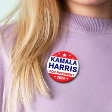 Load image into Gallery viewer, Kamala Harris 2024 for President Pins Button Harris Presidential Election Button Set of 6 Harris 2024 Campaign Button Pins For Men Women Comma La Merchandise 2.3 Inches
