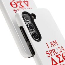 Load image into Gallery viewer, Phone Case in White the I AM SPR. &#39;24 DST Theme in Red
