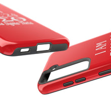 Load image into Gallery viewer, Phone Case in Red with I AM FALL &#39;24 DST Theme in White
