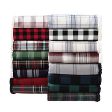 Load image into Gallery viewer, Eddie Bauer - Throw Blanket, Super Soft Reversible Sherpa Flannel Bedding, Ideal Christmas &amp; White Elephant Gifts, Cozy Plaid Throw Blankets for Couch (Cabin Plaid Red, Throw)
