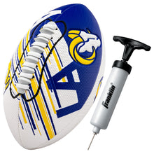 Load image into Gallery viewer, Franklin Sports NFL Los Angeles Rams Football - Youth Mini Football - 8.5&quot; Football- SPACELACE Easy Grip Texture- Perfect for Kids !
