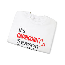 Load image into Gallery viewer, Capricorn Season DST White Unisex Heavy Blend™ Crewneck Sweatshirt
