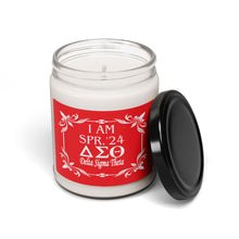 Load image into Gallery viewer, Scented Soy Candle, 9oz with Red Label and White I AM SPR. &#39;24 DST Theme
