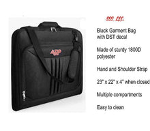Load image into Gallery viewer, Black Garment Bag with DST Decal
