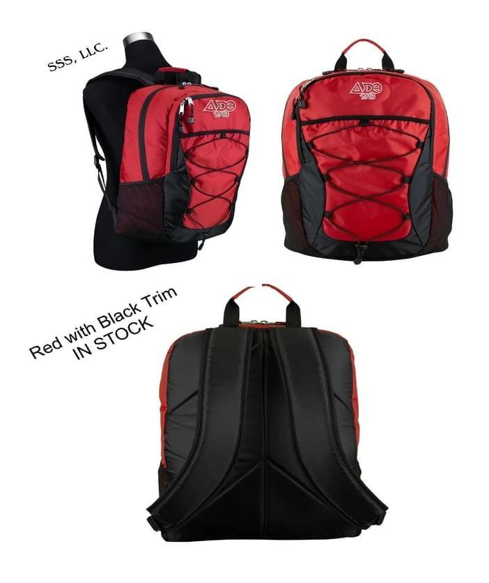 Red and Black Ombre Backpack with DST 1913 Decal