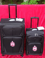 Load image into Gallery viewer, 2 piece Durable Spinner Wheel Luggage with 5&quot; DST Crest
