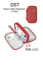 Load image into Gallery viewer, DST Travel Cable Organizer in Red
