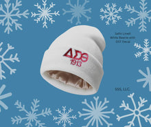 Load image into Gallery viewer, Satin Lined Beanie with DST Decal
