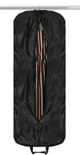 Load image into Gallery viewer, Professional 60" Red Garment Bag with Embroidered 5" DST Crest Decal and Rubber DST Luggage Tag
