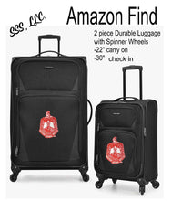 Load image into Gallery viewer, 2 piece Durable Spinner Wheel Luggage with 5&quot; DST Crest
