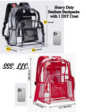 Load image into Gallery viewer, Stadium Backpack in Red or Black with 1 or 2 DST Crests
