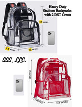 Load image into Gallery viewer, Stadium Backpack in Red or Black with 1 or 2 DST Crests
