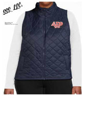 Load image into Gallery viewer, Black Woven Quilted Vest with DST Decal
