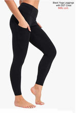 Load image into Gallery viewer, Red, Black, or White Yoga Leggings with side pockets and DST Decal

