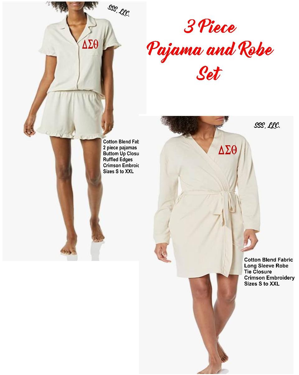 DST Summer Pajama and Robe Set