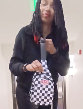 Load image into Gallery viewer, Black and White Checkerprint DST Sling
