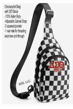 Load image into Gallery viewer, Black and White Checkerprint DST Sling
