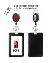 Load image into Gallery viewer, DST ID Badge Holder in black

