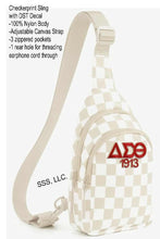 Load image into Gallery viewer, Beige and White Checkerprint DST Sling
