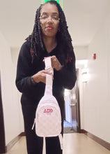 Load image into Gallery viewer, Beige and White Checkerprint DST Sling
