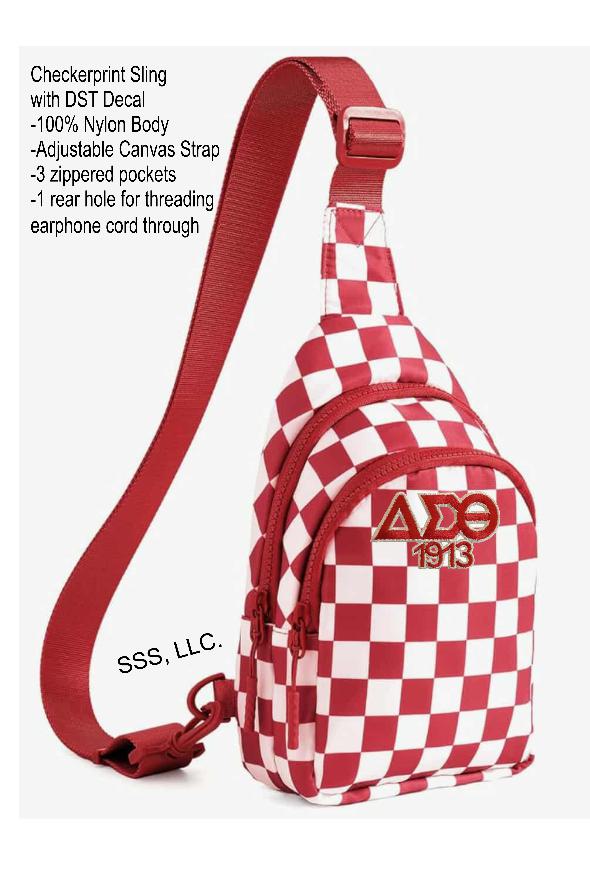 Red and White Checkerprint DST Sling