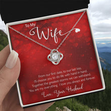 Load image into Gallery viewer, Valentines Day - Love Knot Necklace
