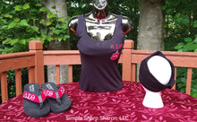 Load image into Gallery viewer, Black Tank Top with &quot;DST Letter and Crest&quot; Theme

