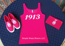Load image into Gallery viewer, Red Tank Top with the 1913 theme
