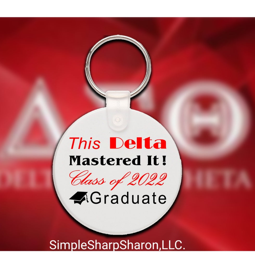DST Masters Graduate Keychain