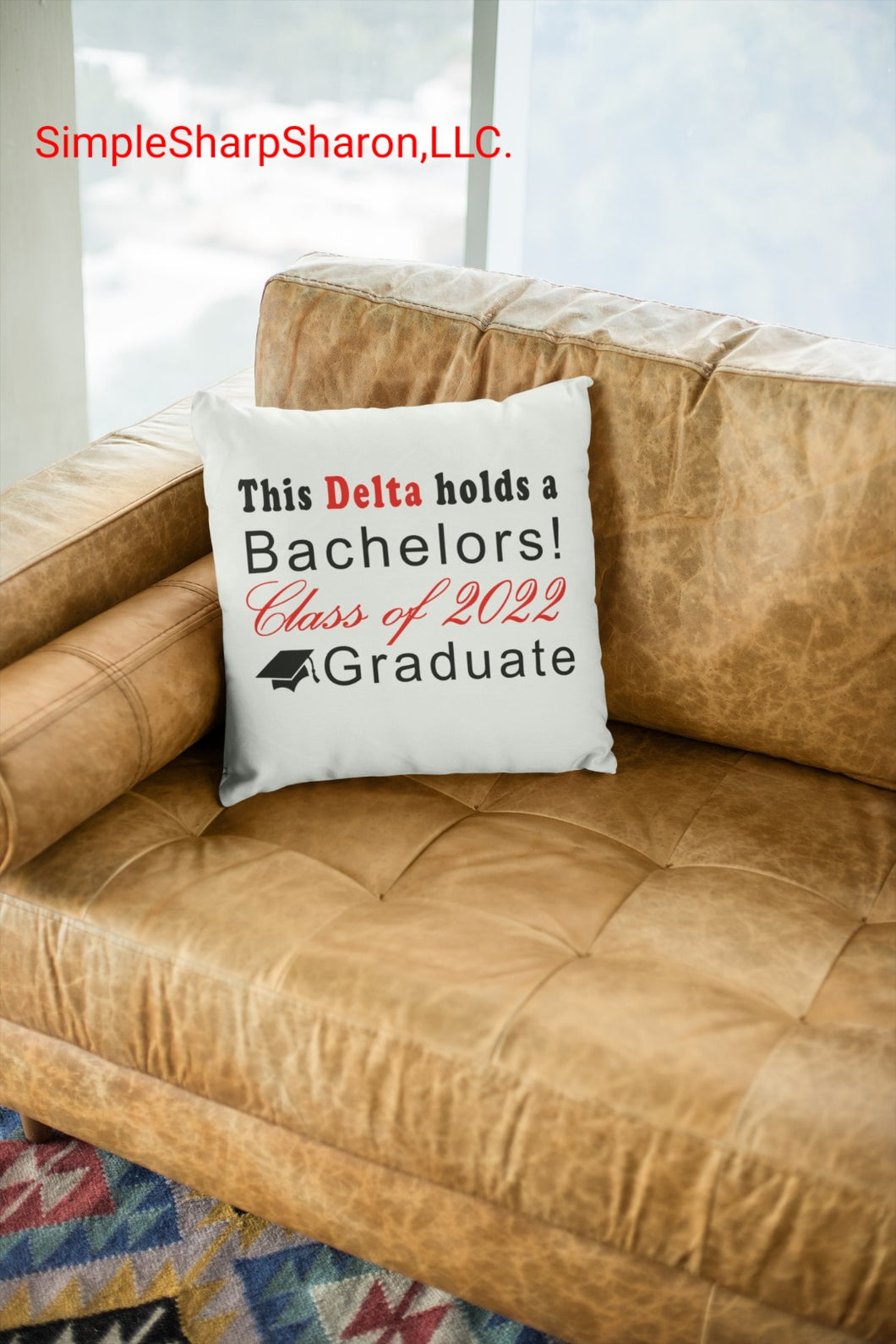 Pillowcase with the DST Bachelors Graduate Theme
