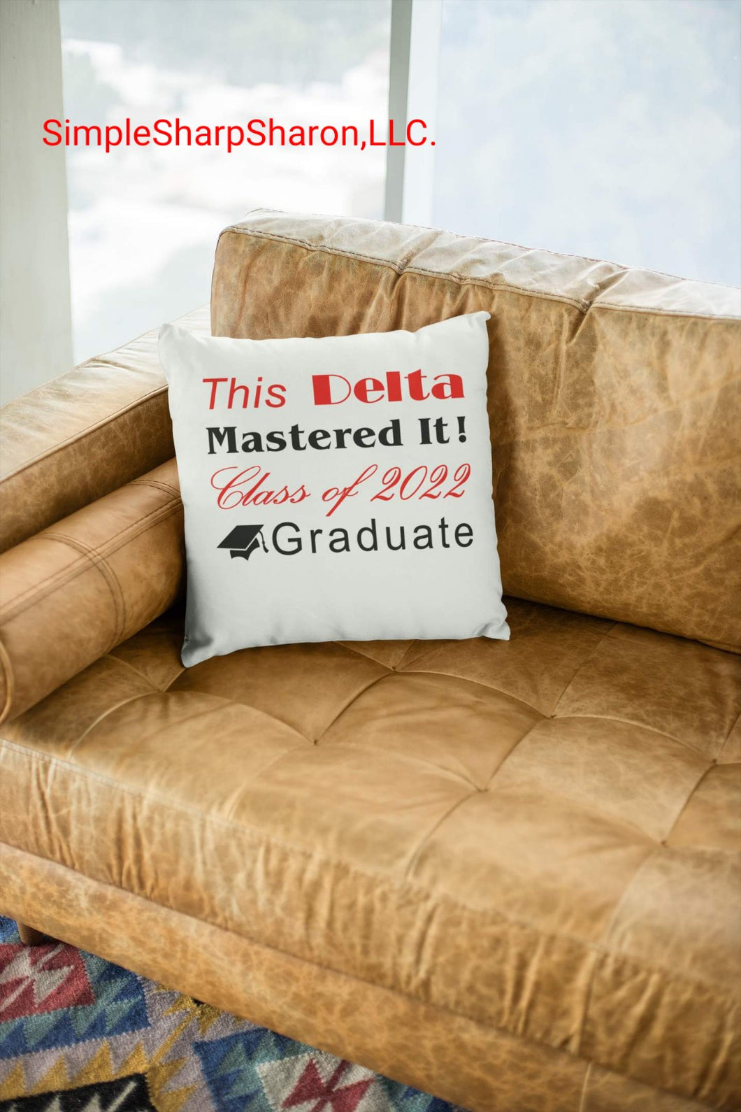 Pillowcase with the DST Masters Graduate Theme