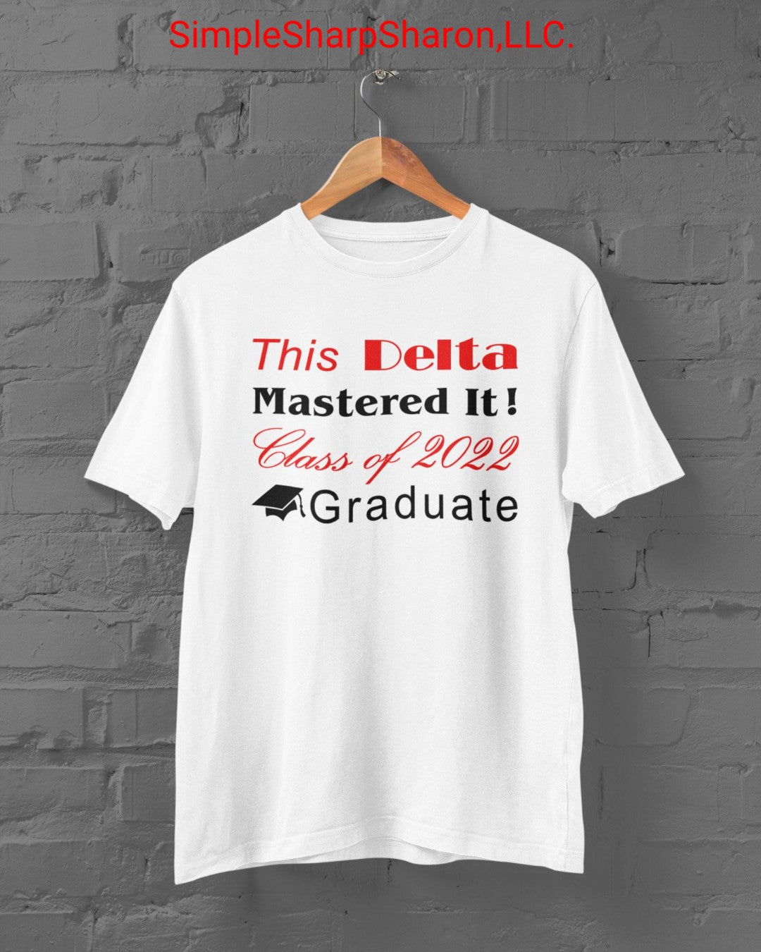 Delta Masters Graduate Tee – Simple to Sharp by Sharon, LLC.