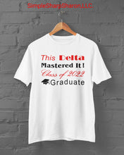 Load image into Gallery viewer, Delta Masters Graduate Tee

