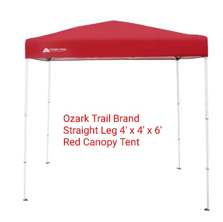 DST Customizable Red Canopy Personal Tent