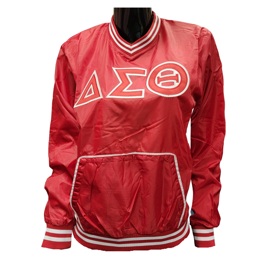 Delta Windbreaker in Red with Front Pocket