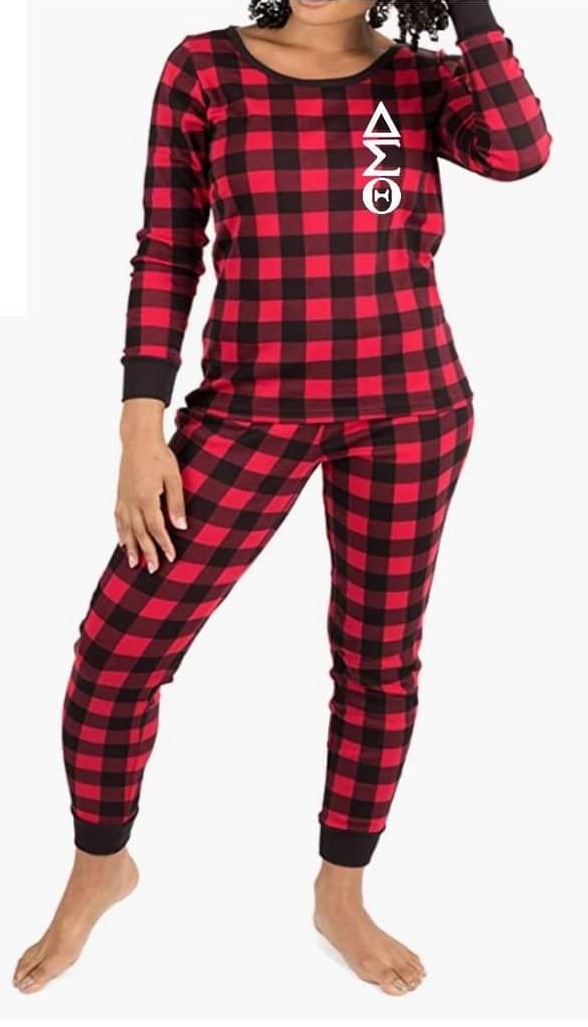 DST Red and Black Buffalo Plaid Fitted Pajamas