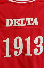 Load image into Gallery viewer, DST Embroidered Red Football Jersey
