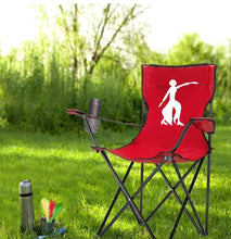 Load image into Gallery viewer, Red DST Customizable Folding Chair
