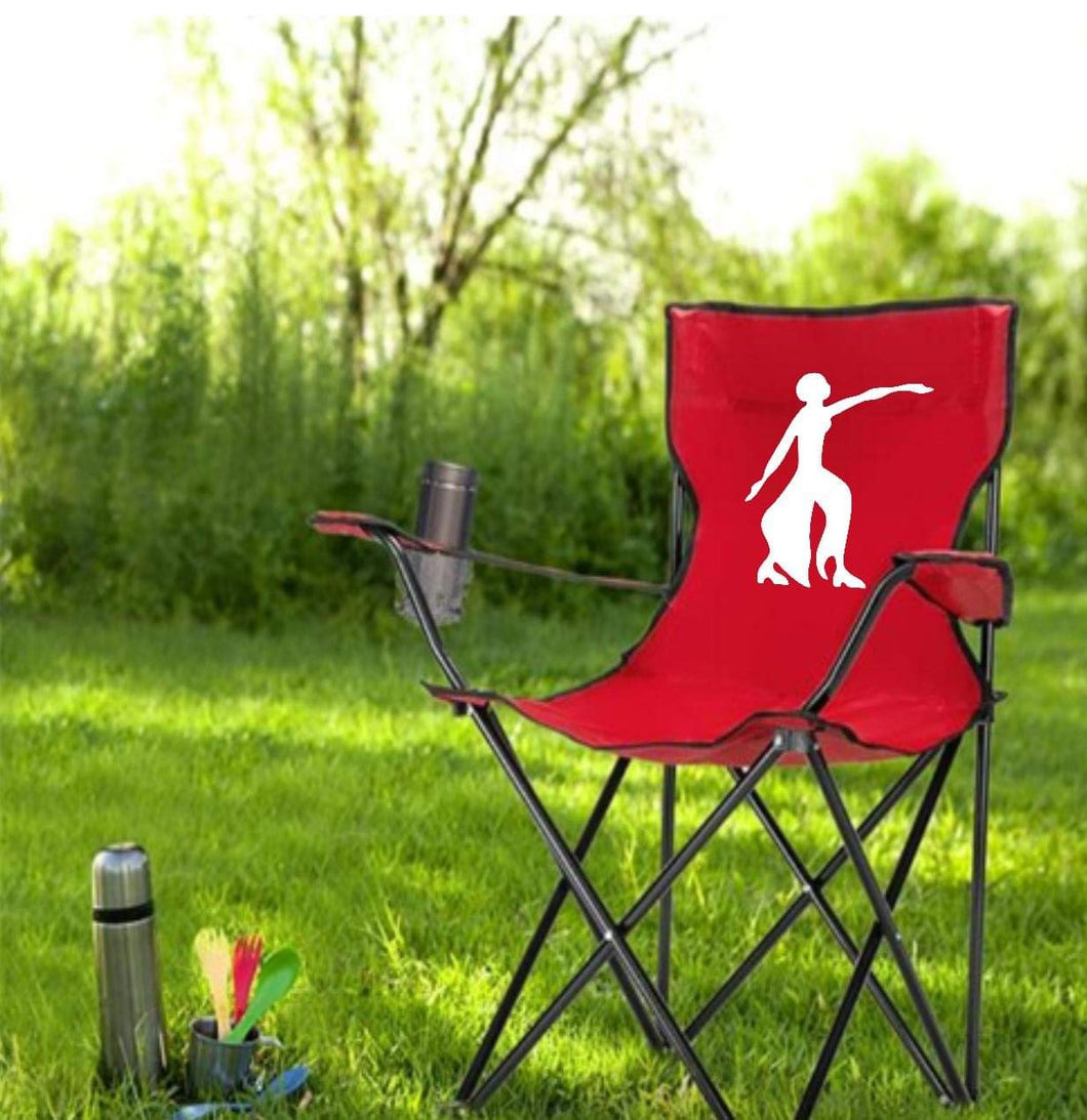 Red DST Customizable Folding Chair