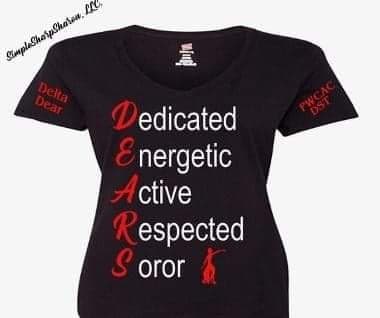 PWCAC-DST D.E.A.R.S. design 1 on black tops – Simple to Sharp by Sharon ...