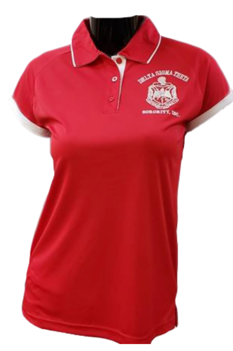 DST Red and Black Dryfit Polo Tees