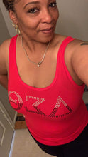 Load image into Gallery viewer, Red Tank top with DST Bling
