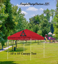 Load image into Gallery viewer, DST Canopy Tent with Personal, Business or Chapter Logo Design
