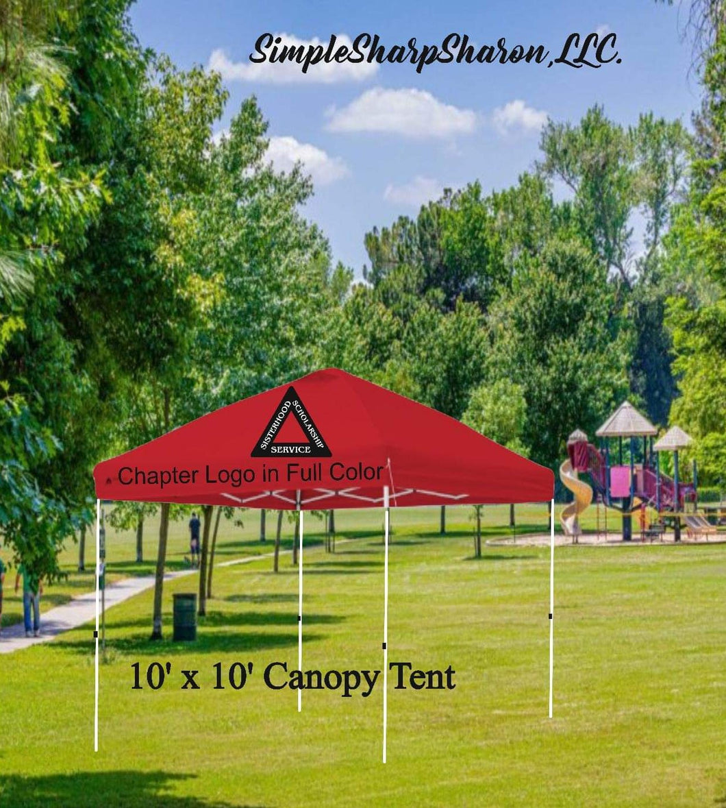 DST Canopy Tent with Personal, Business or Chapter Logo Design