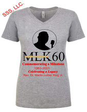 Load image into Gallery viewer, March Like King Commemorative Design on Gray Tops
