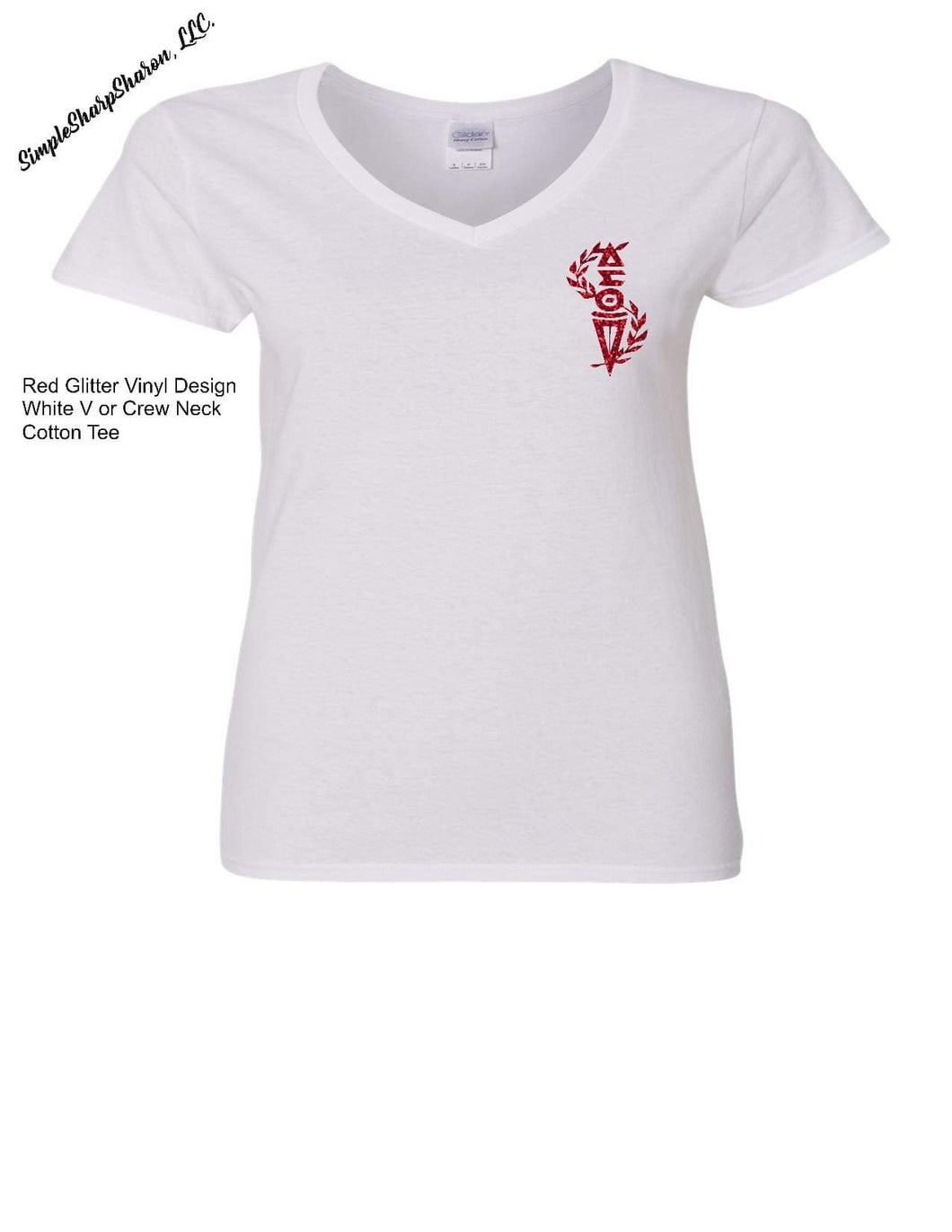 White Tee with DST Torch of Wisdom Design